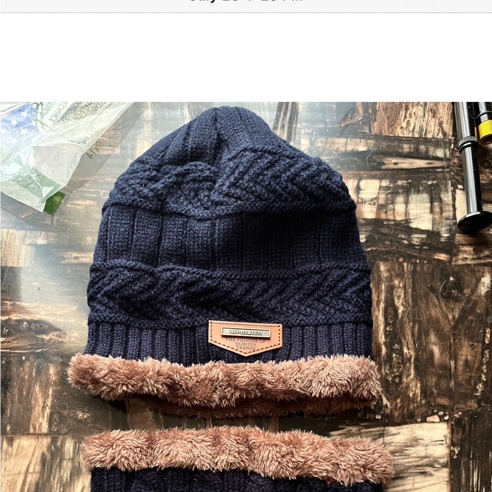 New hat and neck warmer